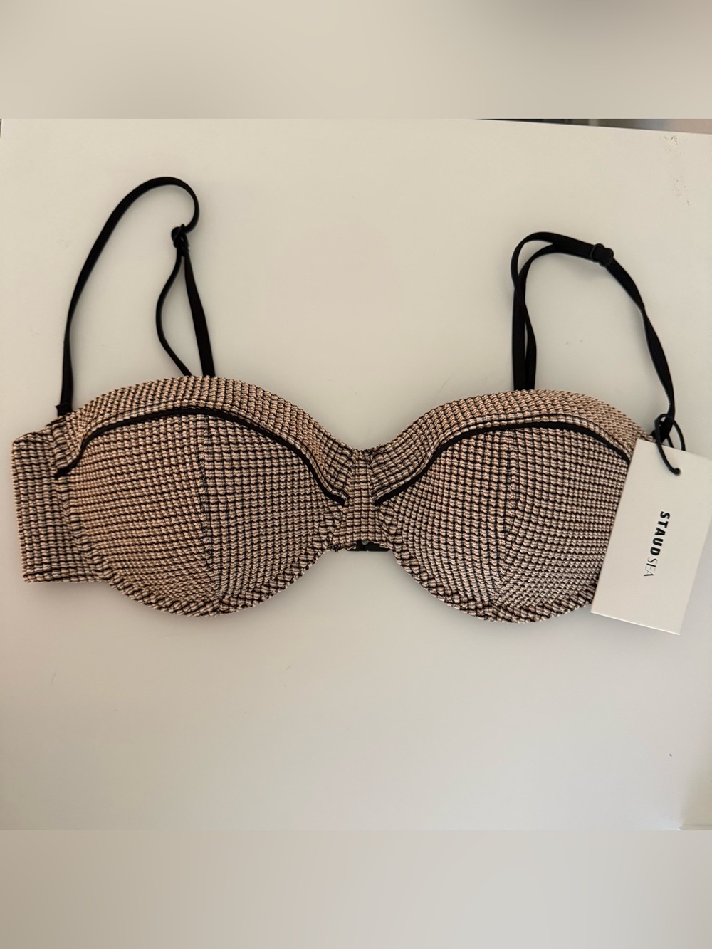 NWT STAUD Jo Balconette Bikini Top XL